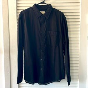 American Eagle Black Longsleeve button down